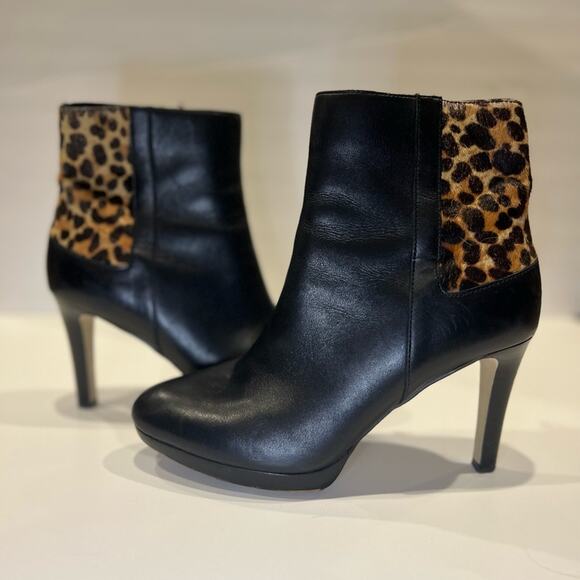 Tahari Serena Women's Leopard Booties Size 8 - Picture 2 of 5